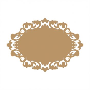 Placa Arabesco Oval