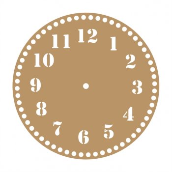 Base Relógio para Crochê em MDF - 25 cm