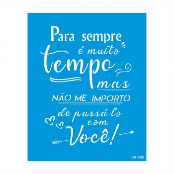 Stencil CR Laser Muito Tempo - 20x25