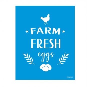 Stencil CR Laser Country Farmhouse Nº 3 - 20x25