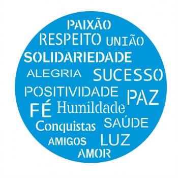 Stencil CR Laser Mandala Paixão - 30 cm
