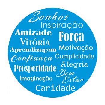 Stencil CR Laser Mandala Sonhos - 30 cm