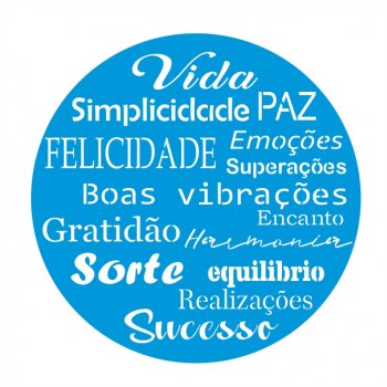 Stencil CR Laser Mandala Vida - 30 cm
