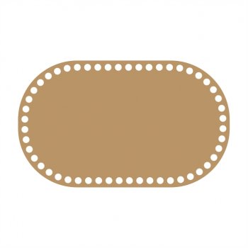 Base Porta Papel Higiênico para Crochê em MDF - 15 cm x 25 cm
