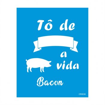 Stencil CR Laser Bacon - 20x25