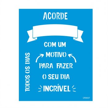 Stencil CR Laser Dia Incrível - 20x25