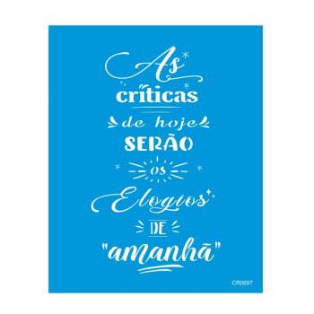 Stencil CR Laser Críticas - 20x25