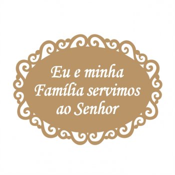 Placa Servimos ao Senhor