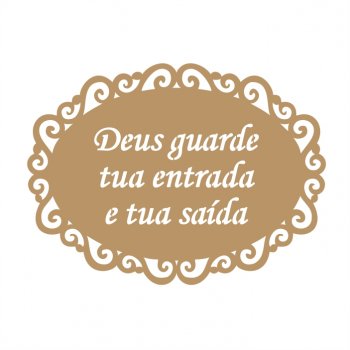 Placa Deus Minha Proteção