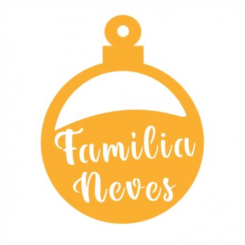 Bola de Natal Personalizada para Porta em Acrílico