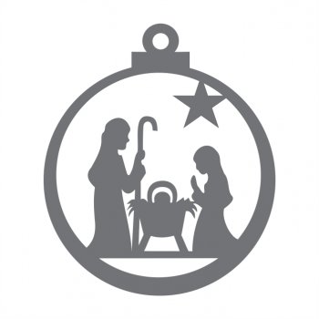 Guirlanda de Natal para Porta em Acrílico - 02