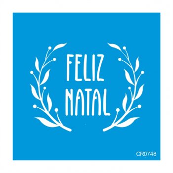 Stencil CR Laser Feliz Natal - Mod 03