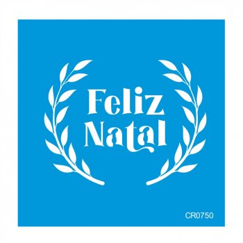 Stencil CR Laser Feliz Natal - Mod 05