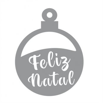 Bola Feliz Natal em Acrílico