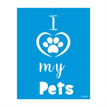Stencil CR Laser My Pets - 20x25