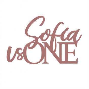 Topper de Bolo Personalizado em Acrílico Espelhado Rose Gold