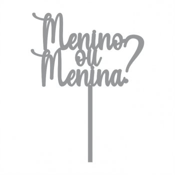 Topper de Bolo Menino ou Menina em Acrílico (P-G)