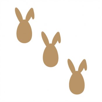 Kit com 3 Coelhos Ovo - Grande