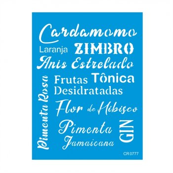 Stencil CR Laser GIN - 15x20