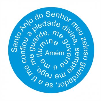 Stencil CR Laser Mandala Santo Anjo - 30 cm
