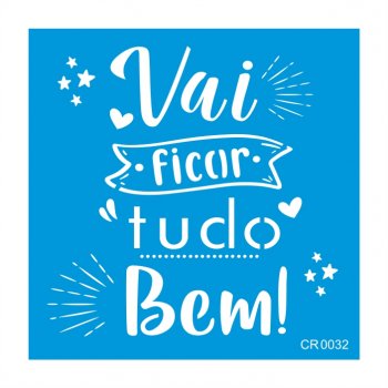 Stencil CR Laser Tudo Bem (P-M-G)