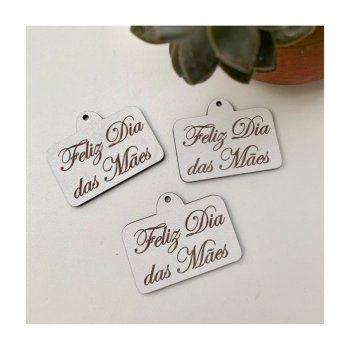 Kit com 3 Tags Feliz Dia das Mães